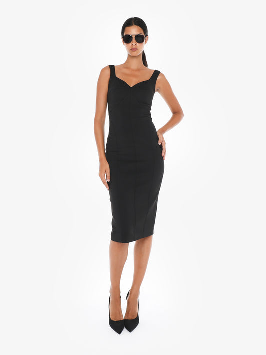 Neoprene mini tube dress