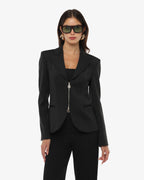Giacca in neoprene con zip frontale