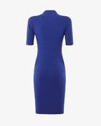 Mini knitted dress with stone decorations