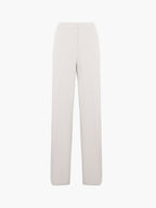 Straight leg trousers in structured fabric