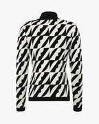 Maglia a collo alto jacquard fantasia