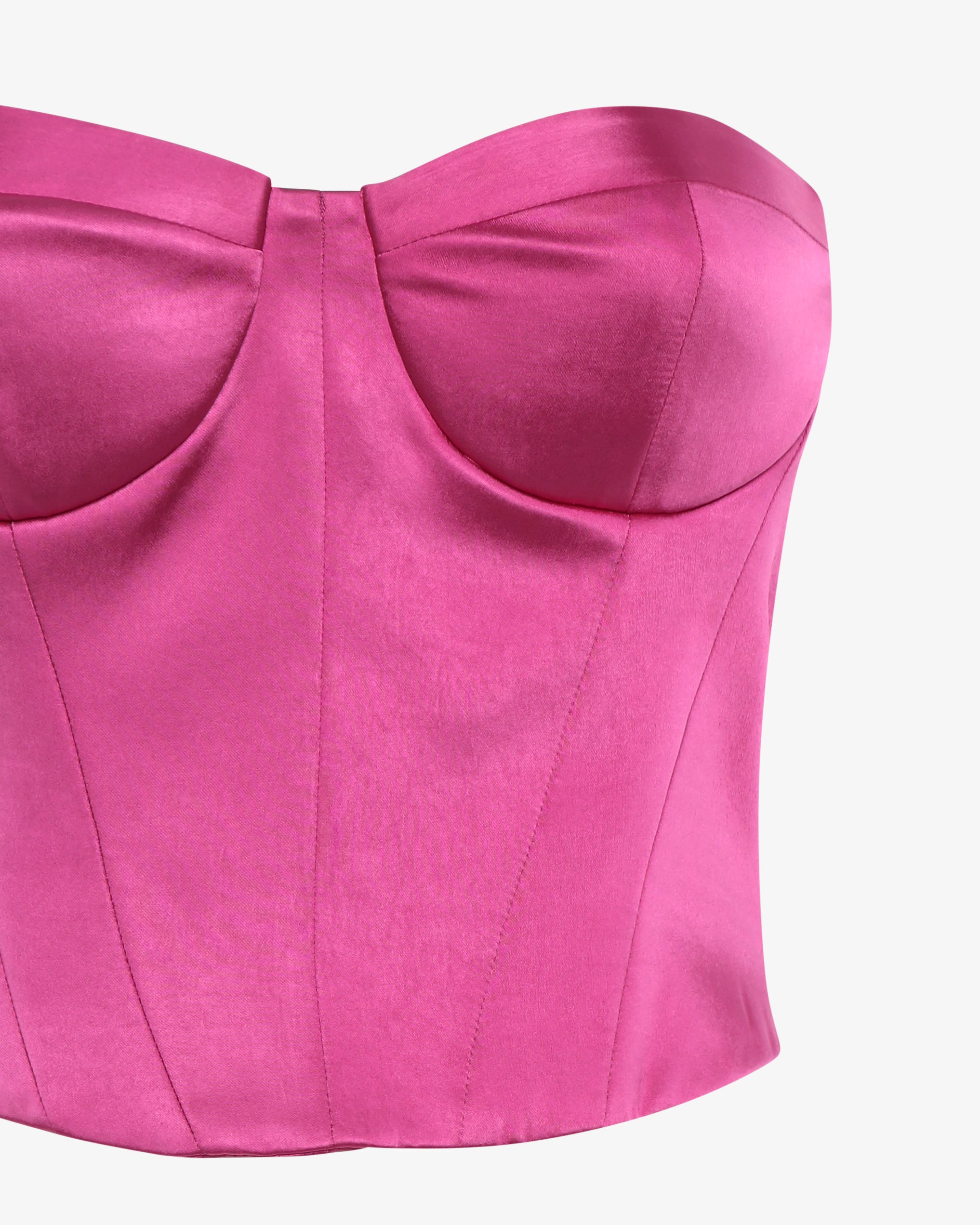 Corsetto in satin steccato