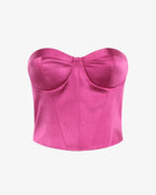 Corsetto in satin steccato
