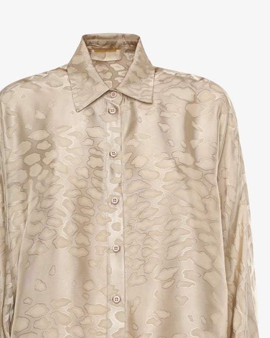 Camicia in tessuto jacquard