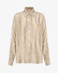 Camicia in tessuto jacquard
