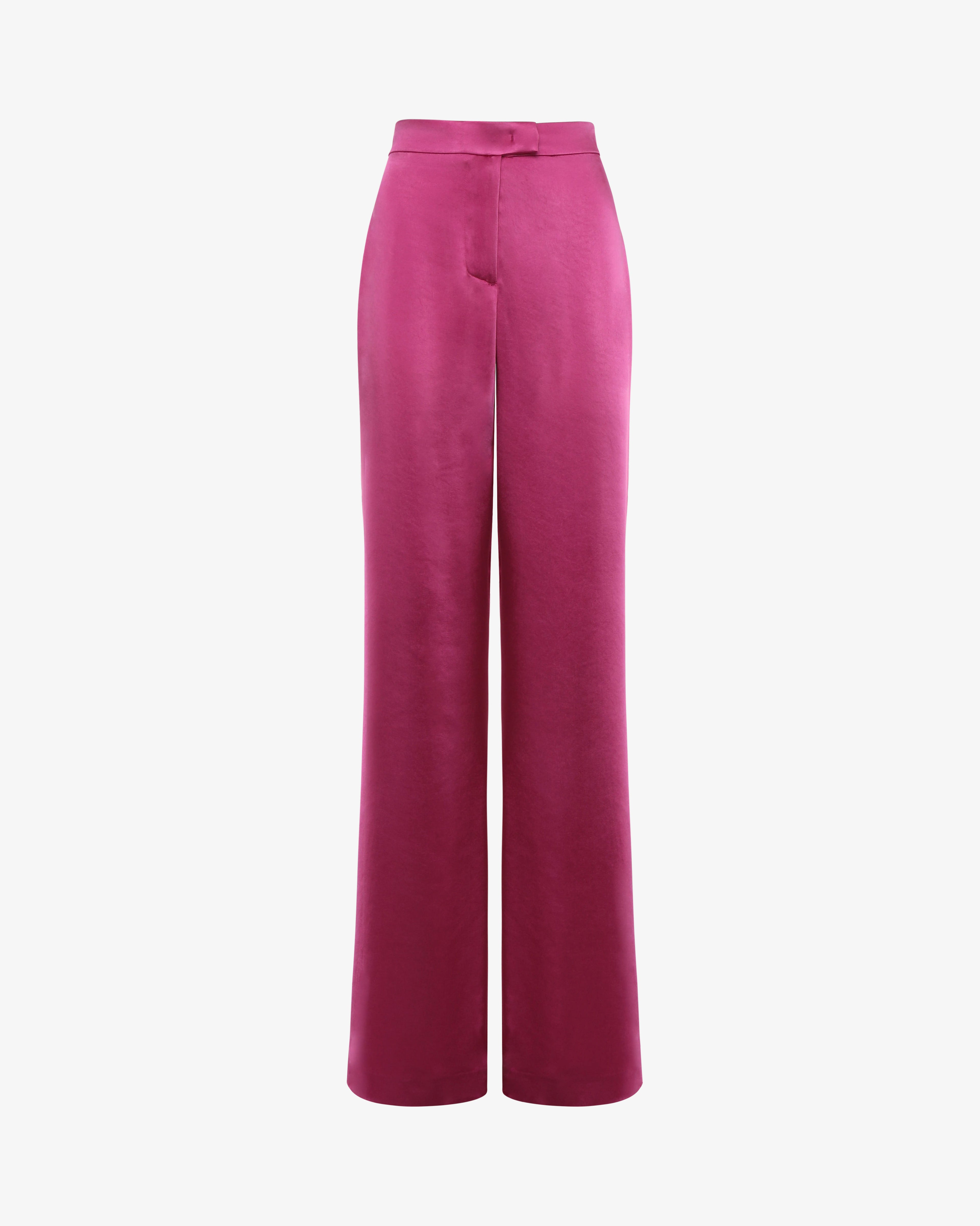 Pantalone gamba dritta in satin