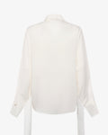 Camicia in lyocell con frange