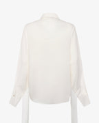 Camicia in lyocell con frange