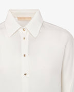 Camicia in lyocell con frange