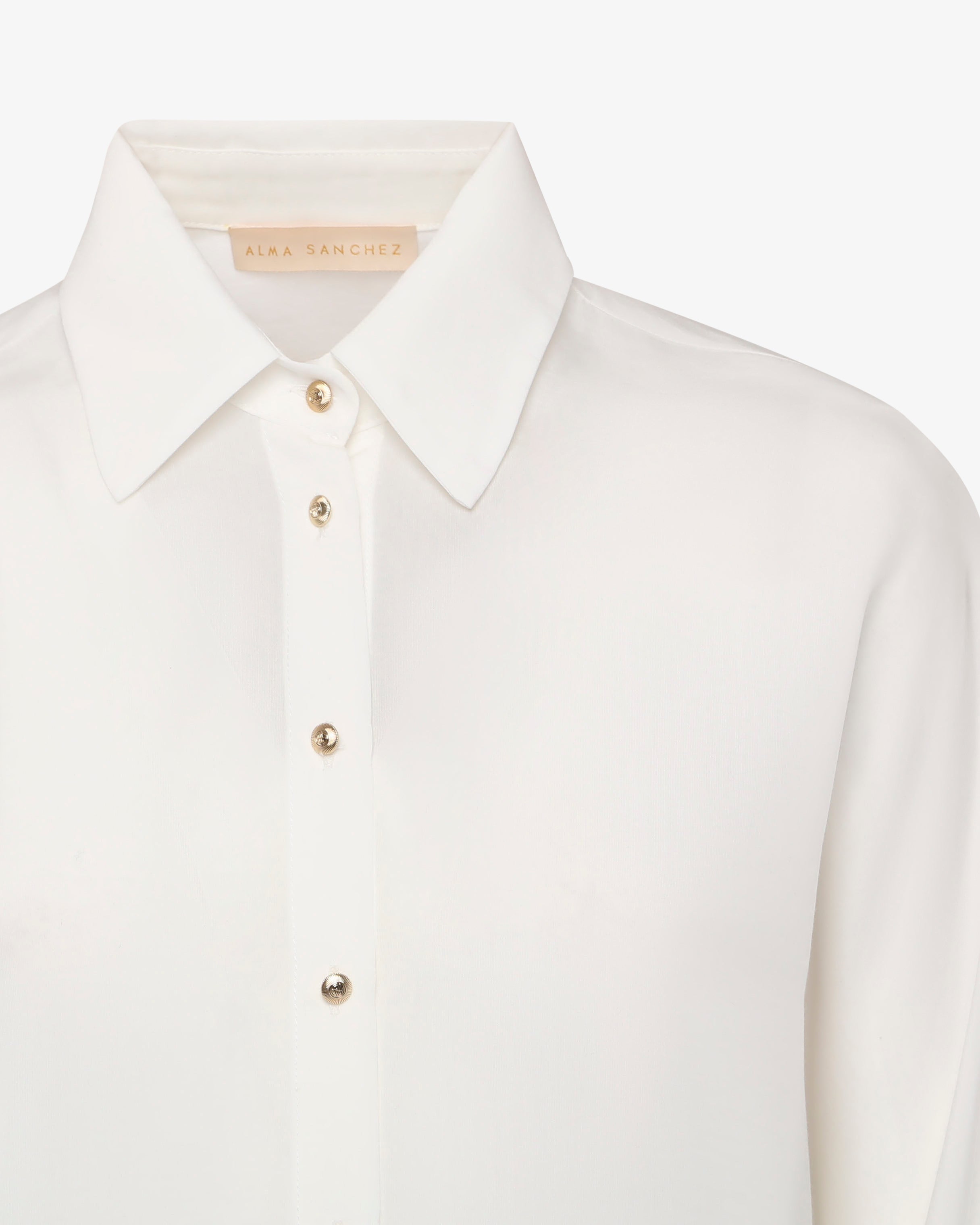 Camicia in lyocell con frange