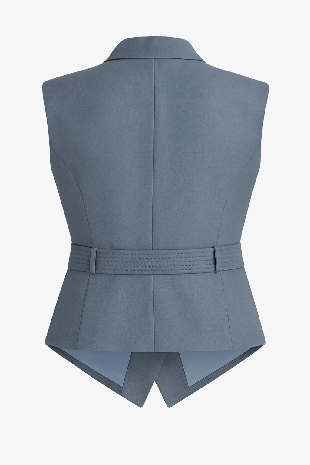 Gilet in denim e cintura in vita