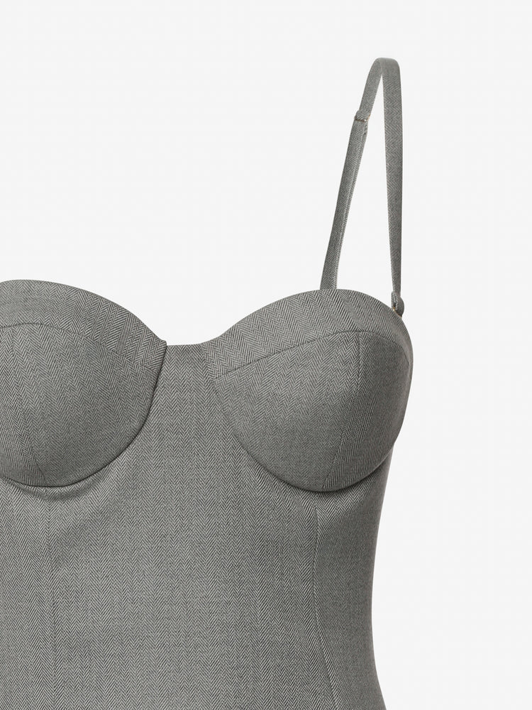 Abito bustier midi