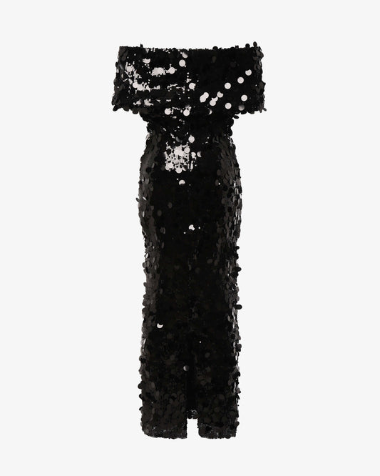 Abito midi in pailettes