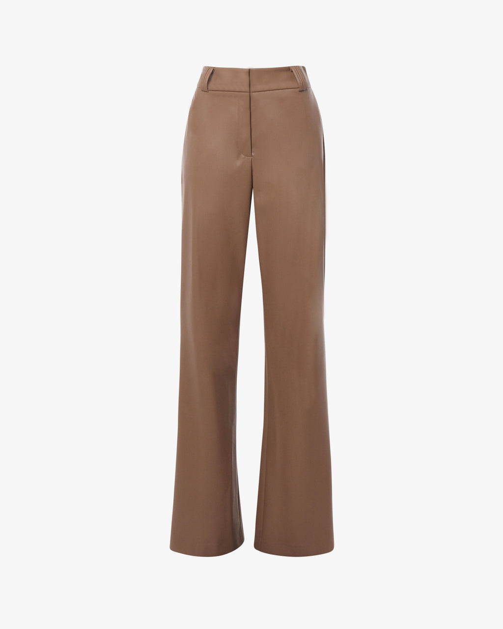 Pantalone gamba  dritta in ecopelle