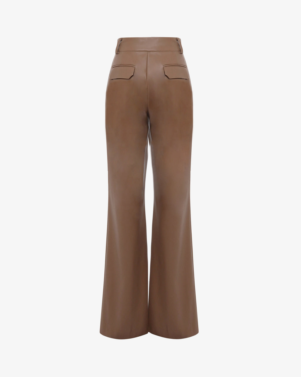 Pantalone gamba  dritta in ecopelle