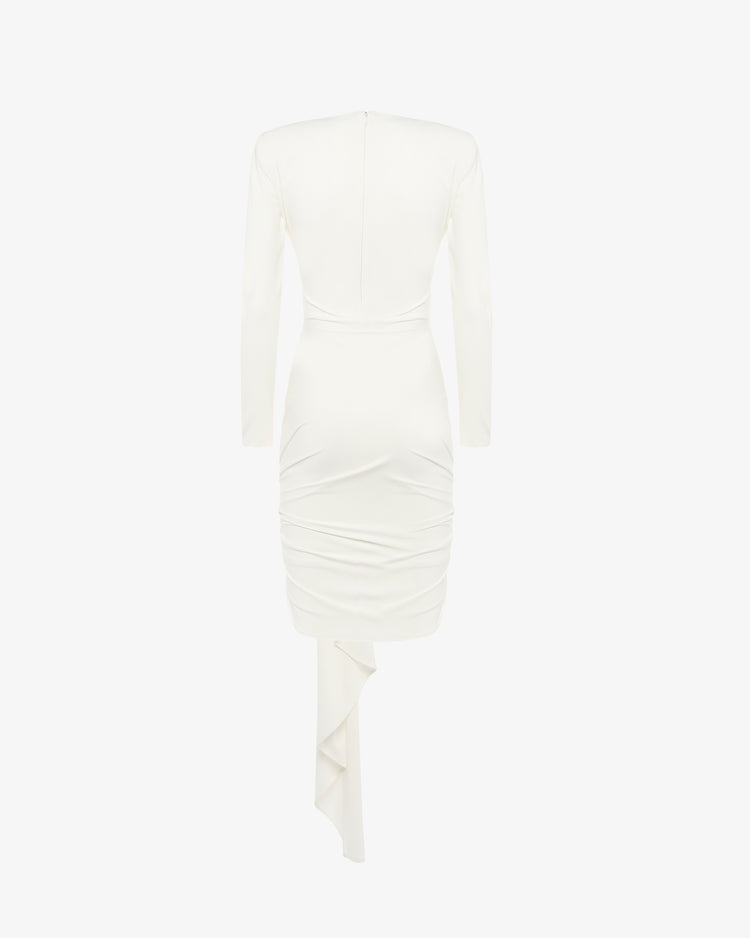 Mini abito con cut out e drappeggi