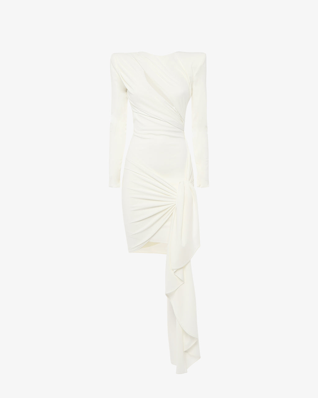 Mini abito con cut out e drappeggi