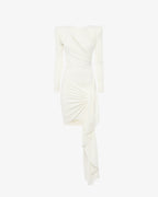 Mini abito con cut out e drappeggi