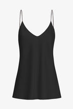 Top in georgette con spalline sottili