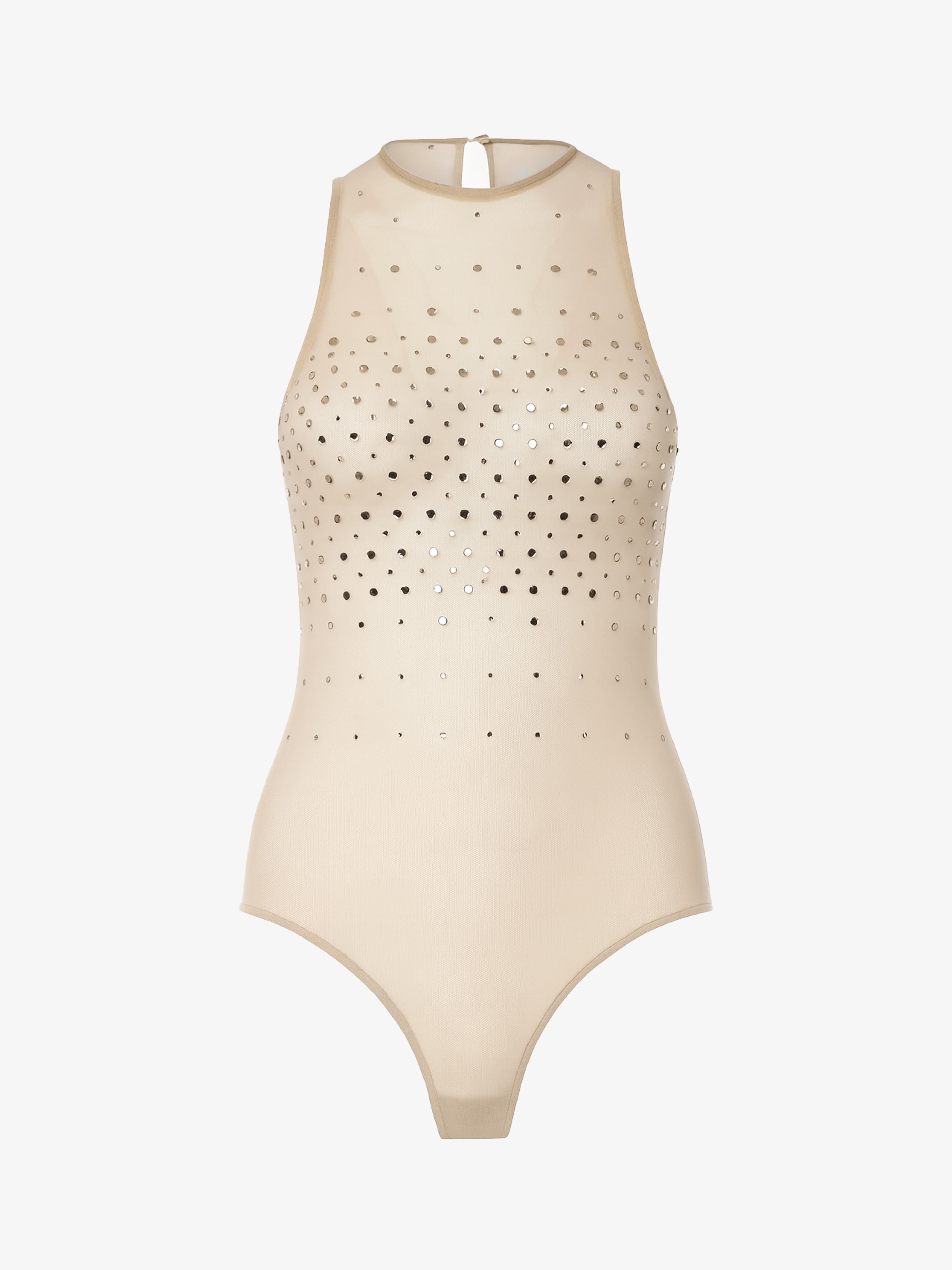 Body in rete con strass