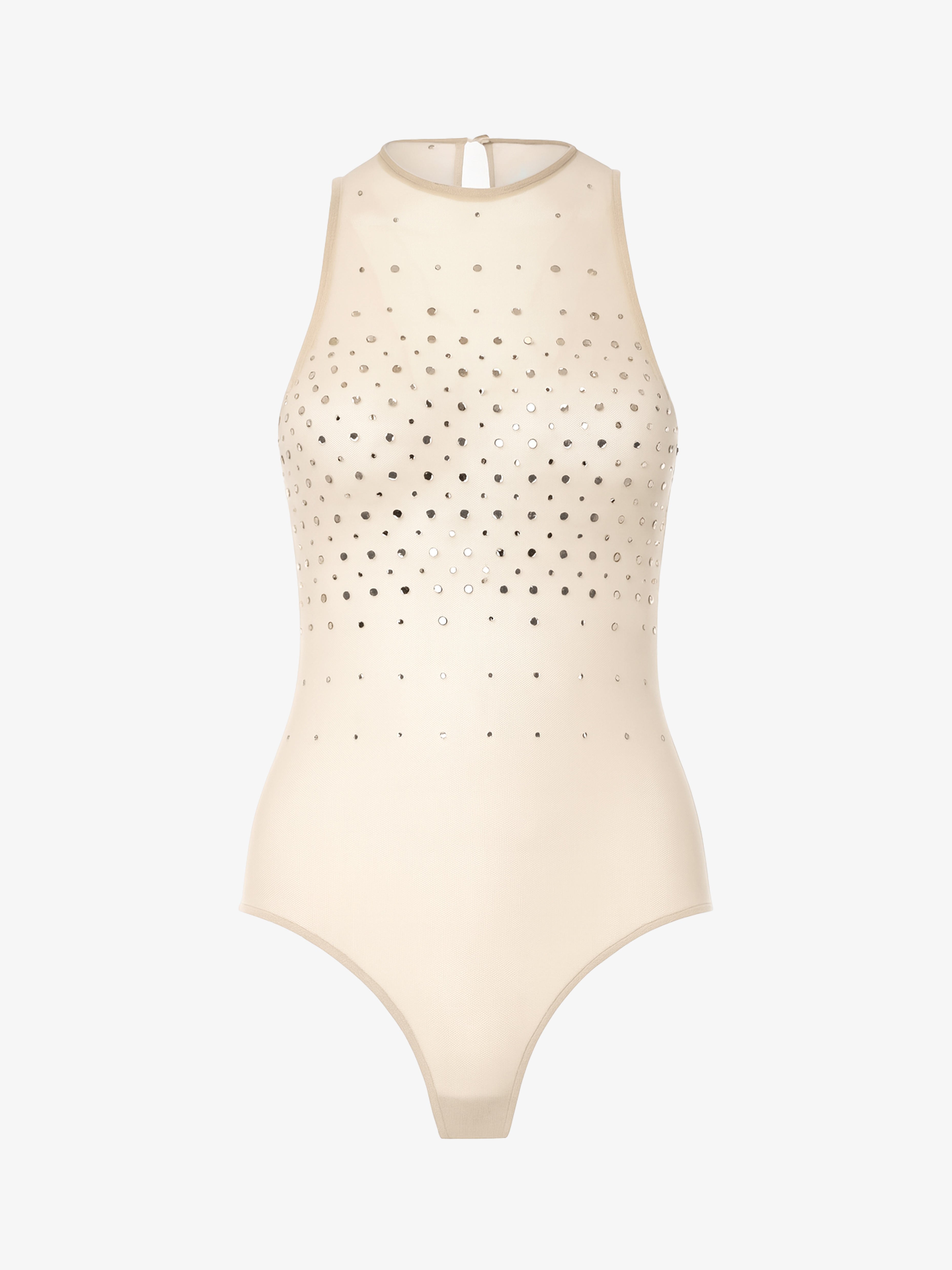 Body in rete con strass