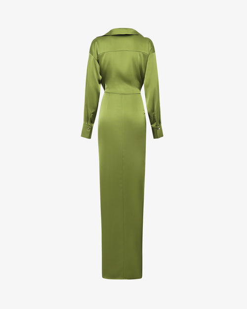 Abito lungo in satin