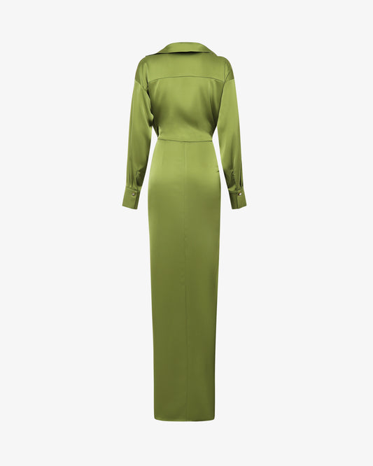 Abito lungo in satin