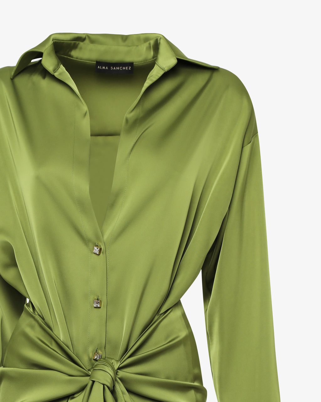 Abito lungo in satin