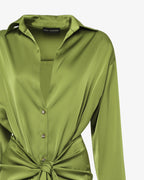 Abito lungo in satin