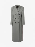 Cappotto lungo doppio petto in panno