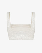 Top corto in pailettes