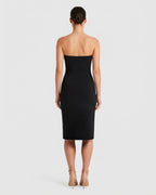 Abito sottoveste a fascia midi in jersey