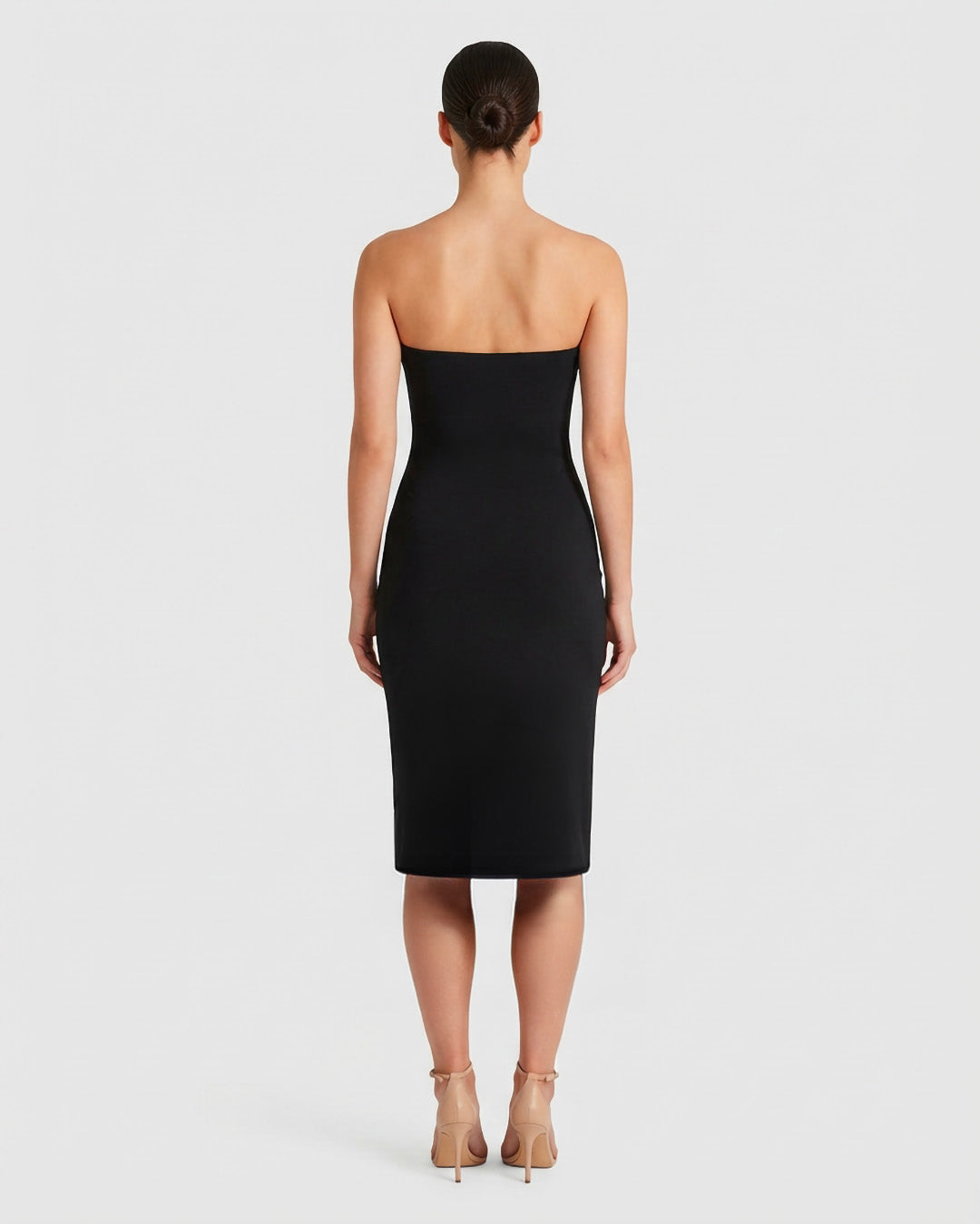 Abito sottoveste a fascia midi in jersey
