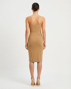 Abito sottoveste a fascia midi in jersey