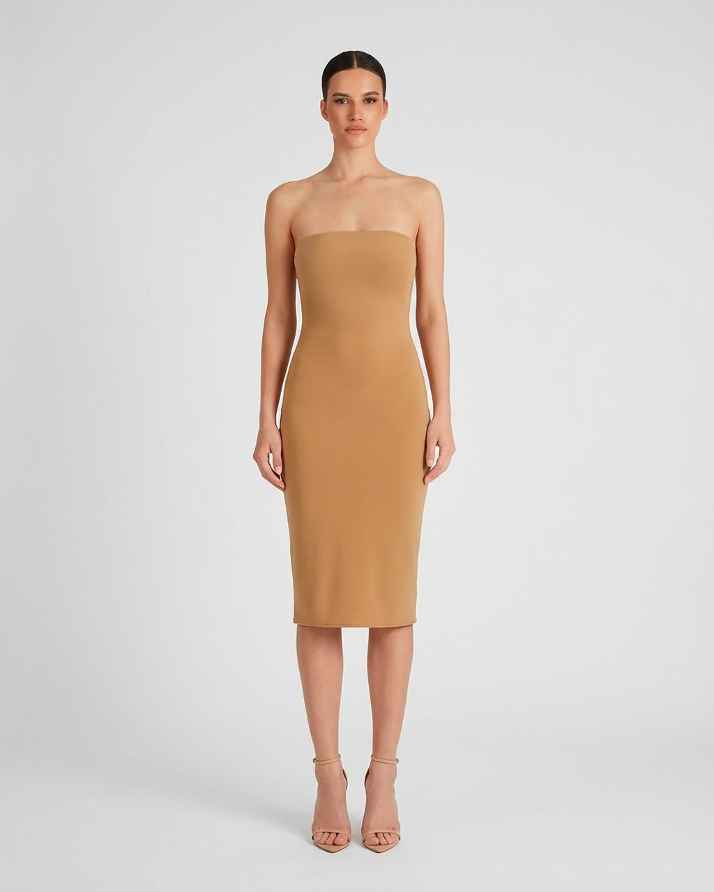 Abito sottoveste a fascia midi in jersey