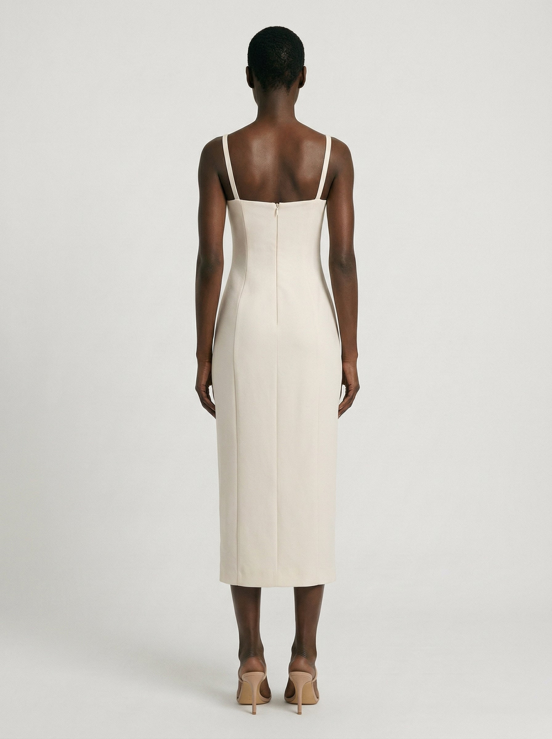 Abito Midi con Scollo Cuore