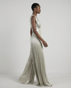 Tuta elegante ampia in jersey metallizzato