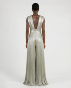 Tuta elegante ampia in jersey metallizzato