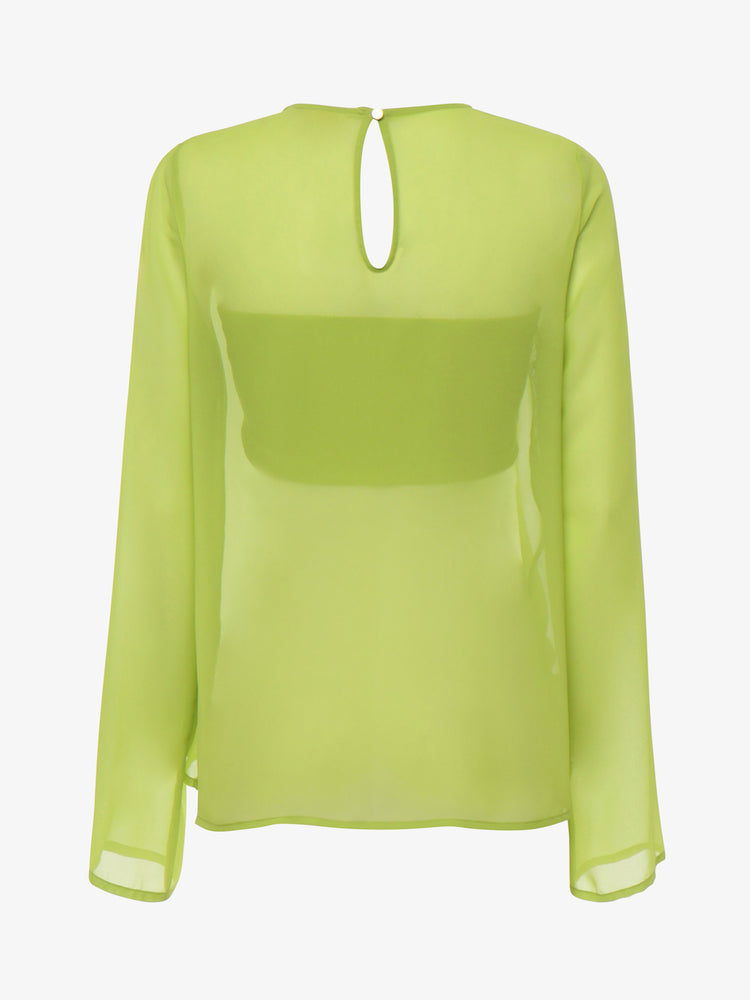 Blusa essenziale in chiffon