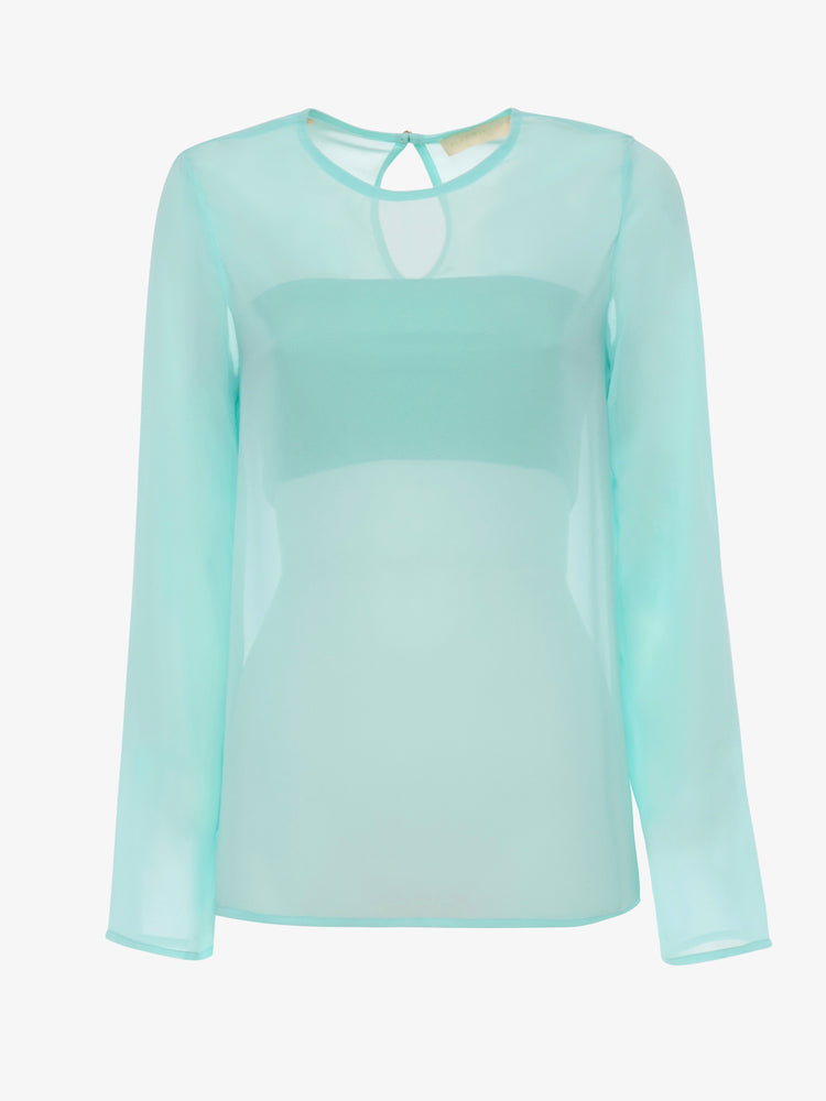 Blusa essenziale in chiffon