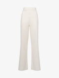 Straight leg trousers with side band with jewel application