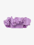 Strapless top with removable neckline in taffeta